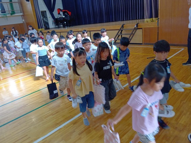 退場のようす