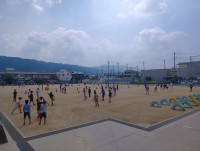 ひさしぶりに思いっきり運動場！
