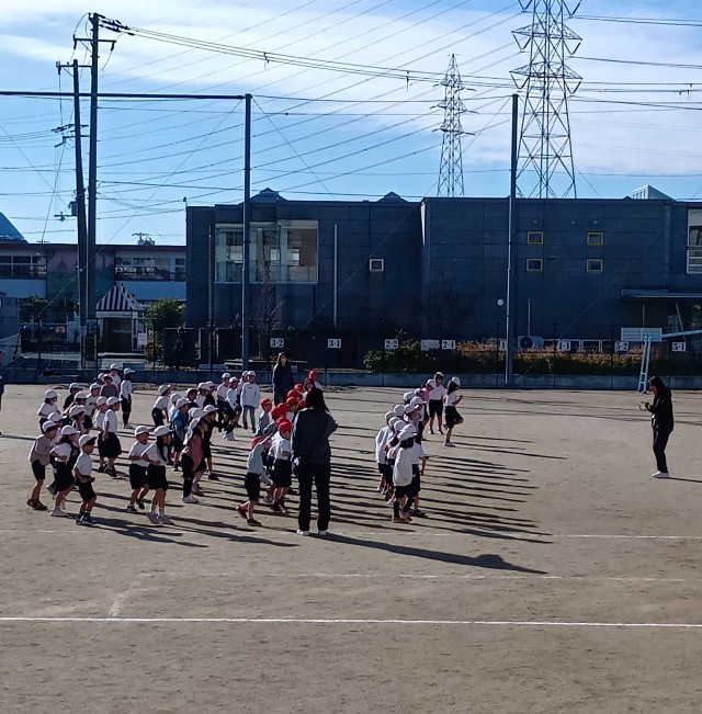 しっかりと準備体操だ！